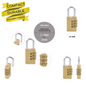 Brass Padlock Small Durable Lightweight For Suitcase Gym Locker Cabinet 20-40mm