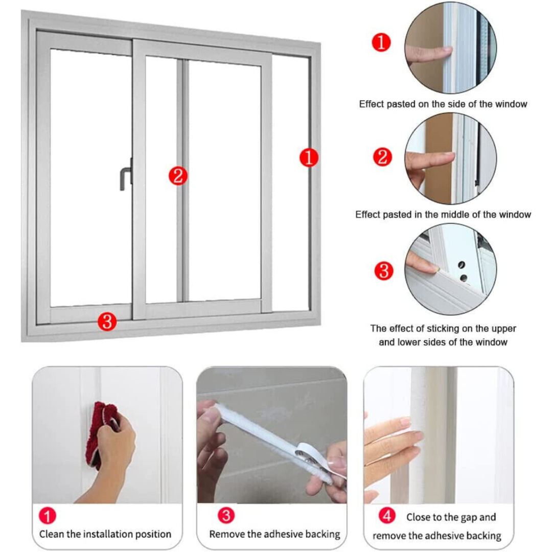 Weather Foam Tape Draught Excluder Seal Strip Insulation Window Door stop UK