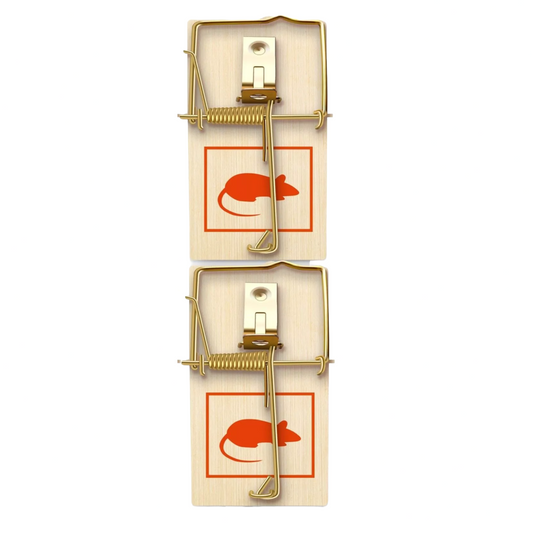 Wooden Mouse Traps Traditional Mice Rodent Pest Control Trap Reusable Durable