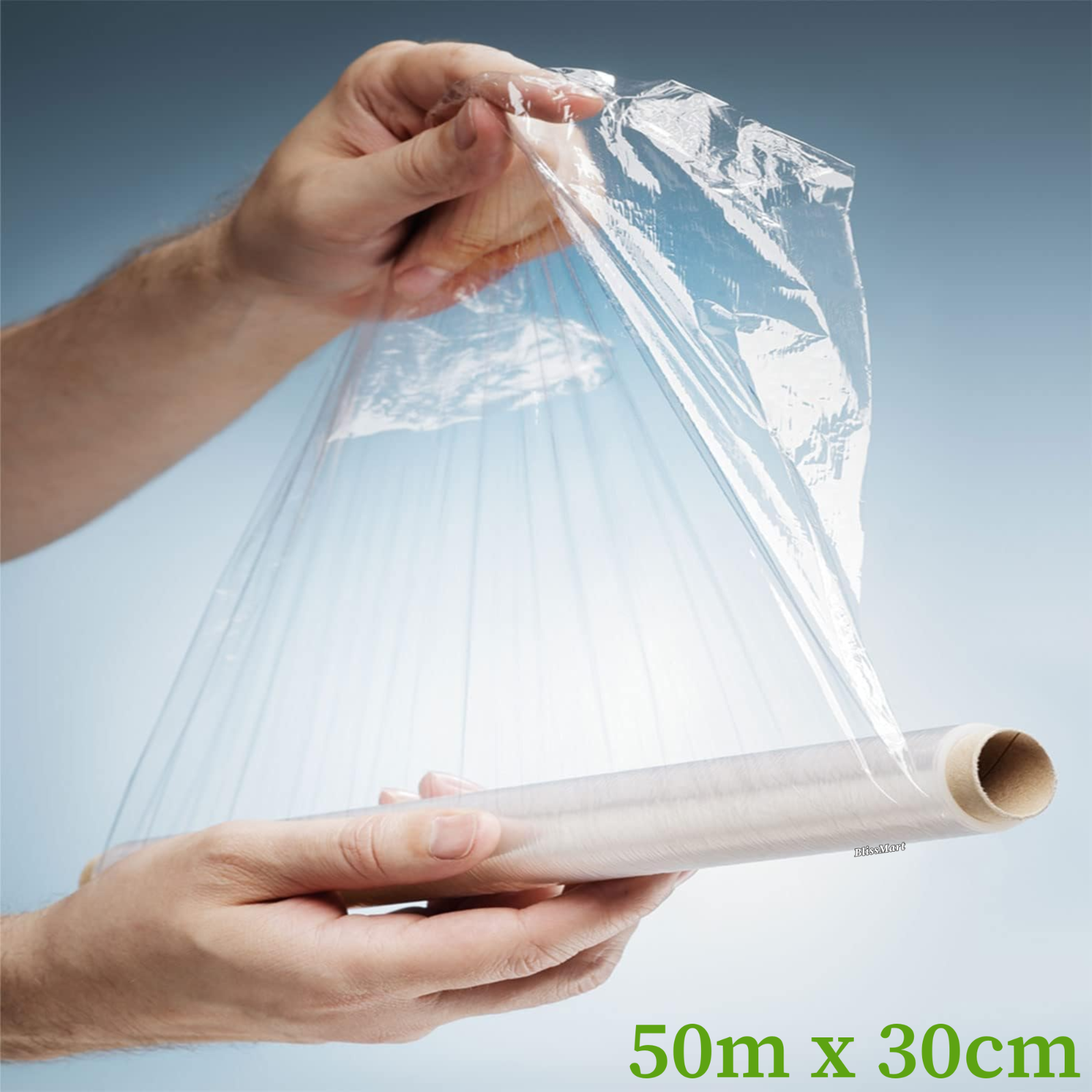 Cling Film Food Catering Clear Easy Cut Large Rolls Kitchen Wrap 50m x 30 cm x 3