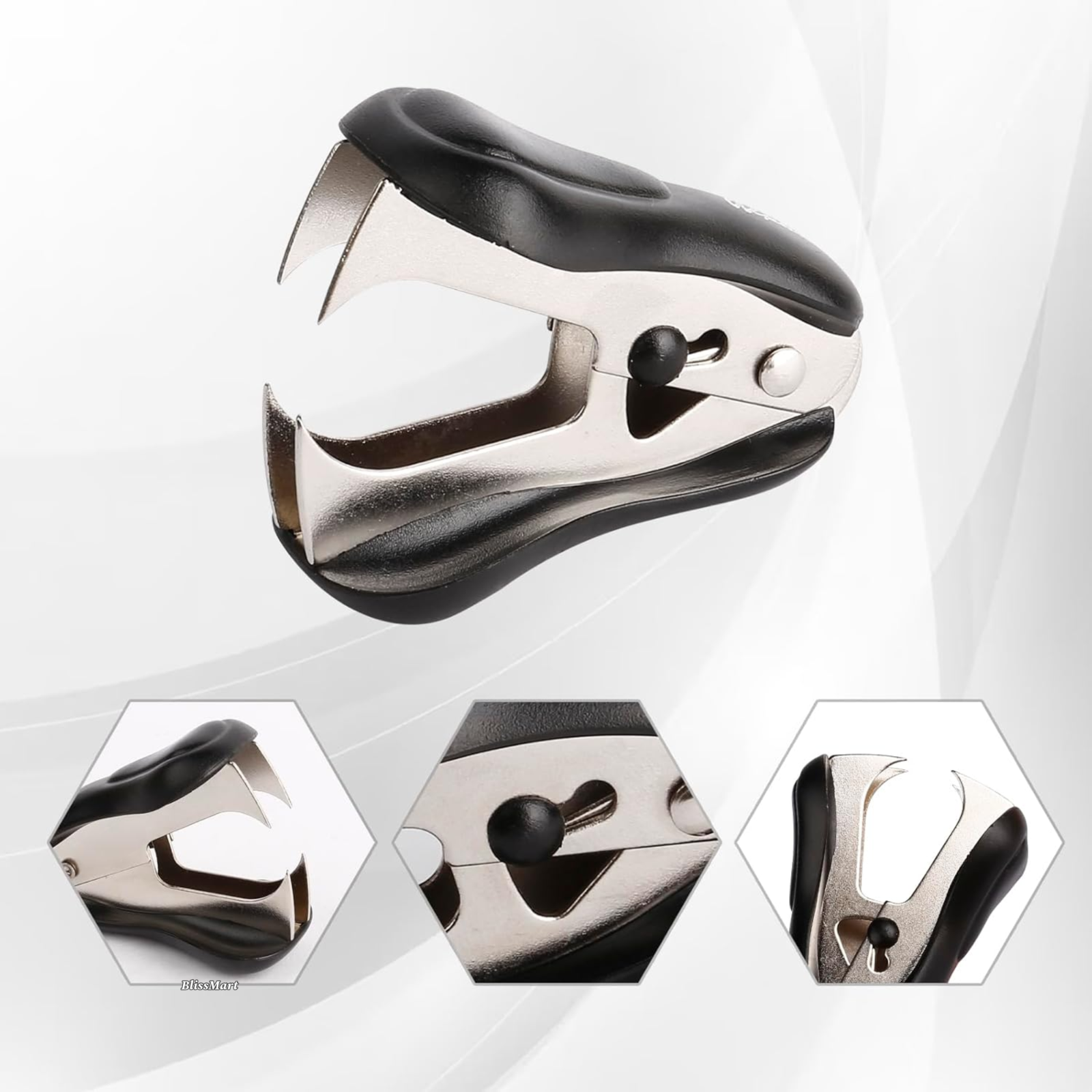 Staple Remover Extractor Claw Type With Safety Lock Pin Tack Office School 2 Pcs