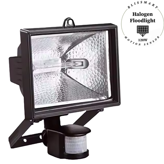 Motion Sensor Outdoor Security Floodlight Hard Wired Halogen Garden Lighting UK