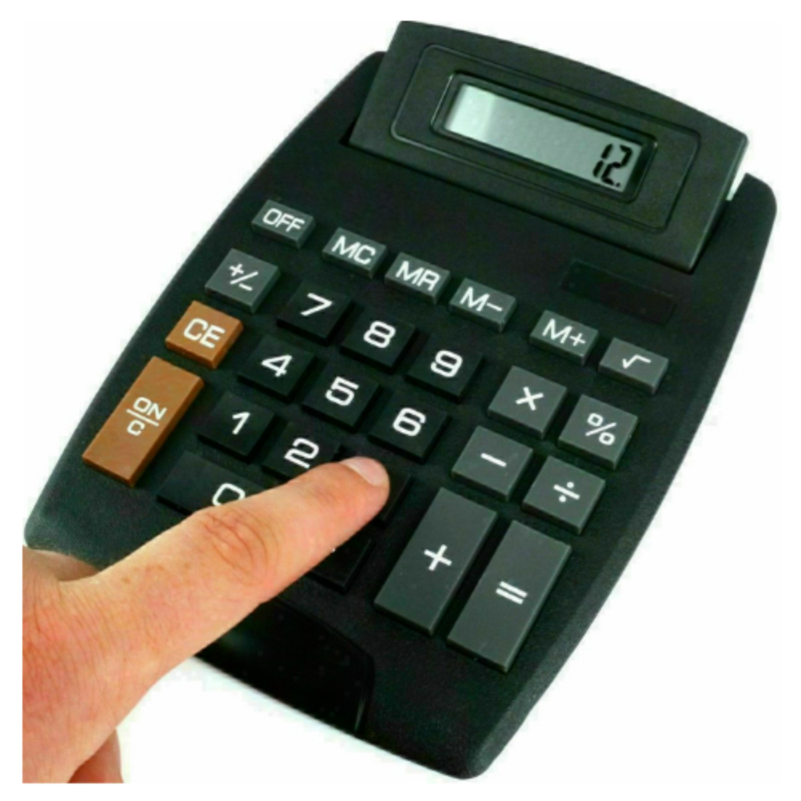 Jumbo Calculator 8 Digits Large Buttons School Office Business Desk Solar Tilt