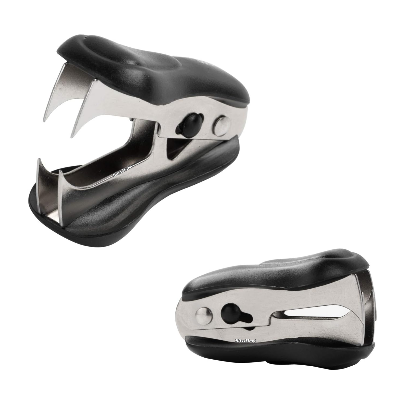 Staple Remover Extractor Claw Type With Safety Lock Pin Tack Office School 2 Pcs
