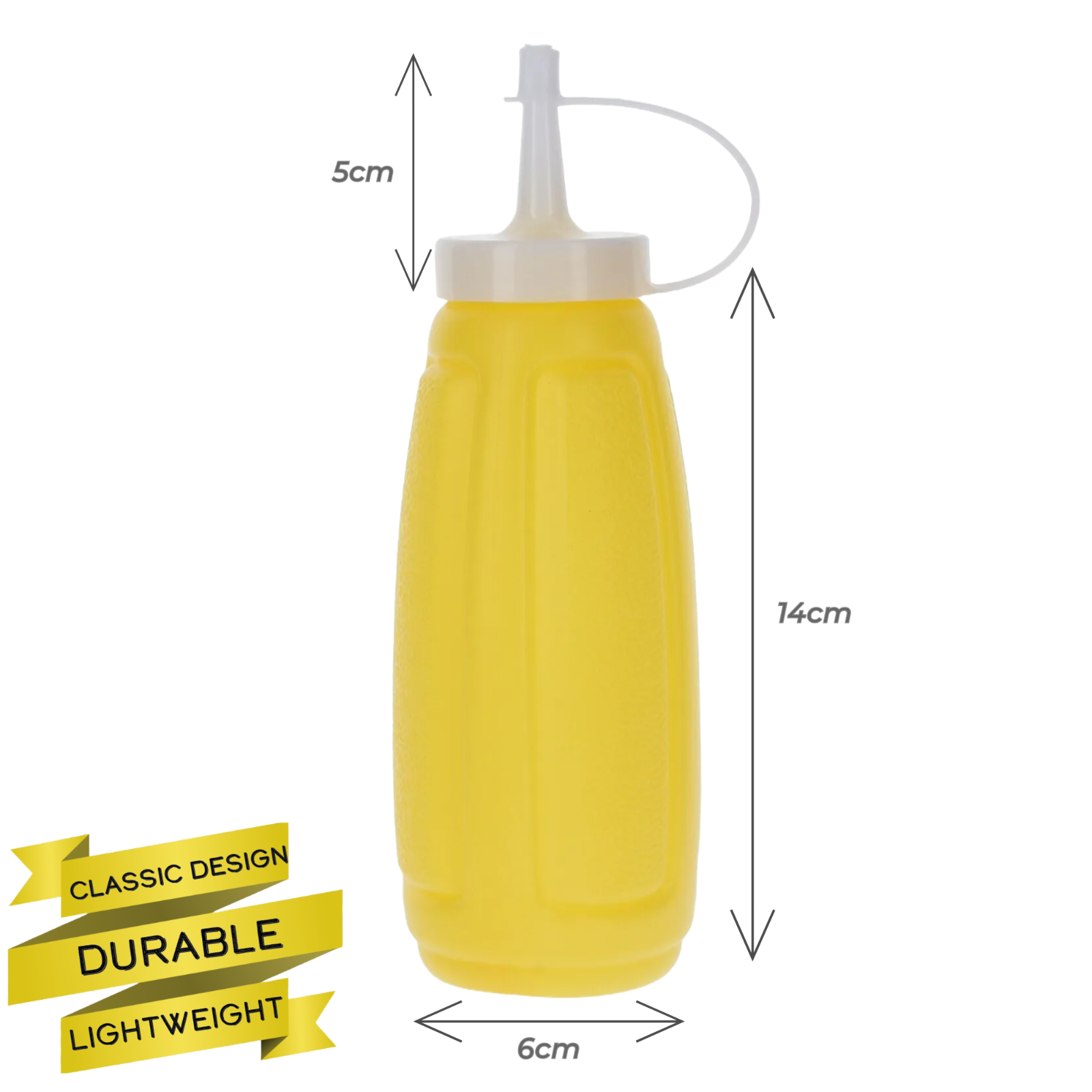 Widemouth Squeeze Sauce Bottle/Dispenser, Mayo/Ketchup/Mustard, Condiment 3 Pcs