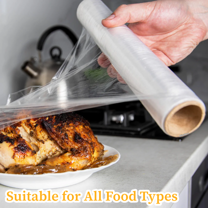 Cling Film Food Catering Clear Easy Cut Large Rolls Kitchen Wrap 50m x 30 cm x 3