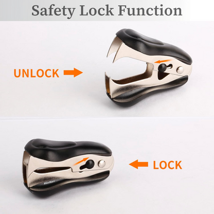 Staple Remover Extractor Claw Type With Safety Lock Pin Tack Office School 2 Pcs
