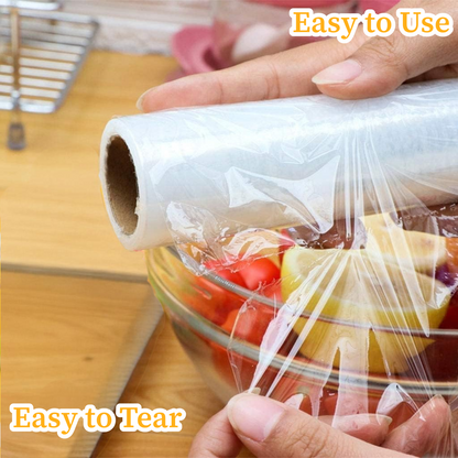 Cling Film Food Catering Clear Easy Cut Large Rolls Kitchen Wrap 50m x 30 cm x 3