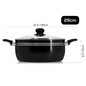 Stock Pot Non Stick Saucepan Cooking Casserole Pots Pans Cookware Marble Coated