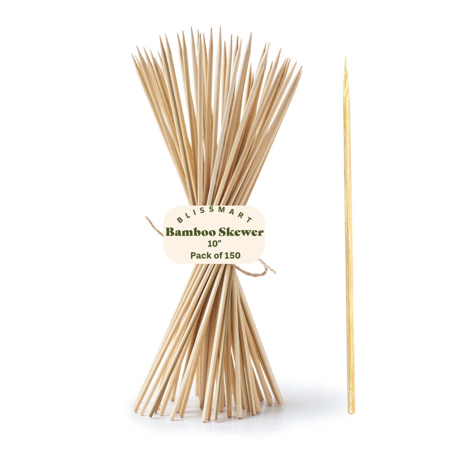 BBQ BAMBOO STICKS Wooden Skewers Kebab Fruit Chocolate Fountain Sticks 2 Sizes