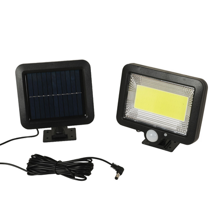 LED Solar Power PIR Motion Sensor Wall Light Outdoor Garden Security Street Lamp