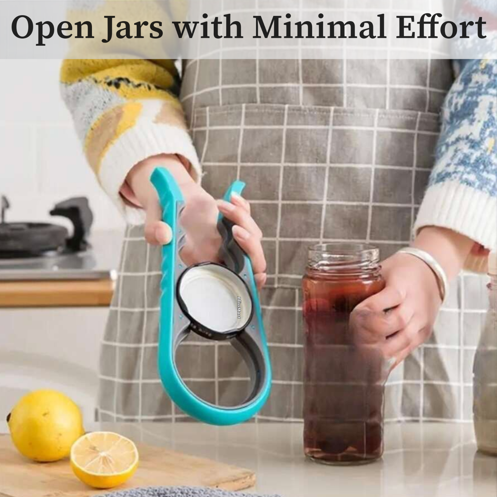 Easy Grip Rubber Jar Opener Gripper Multi Tool Cap Lid Bottle Opening Arthritis
