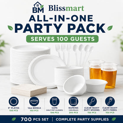 All-in-One Party Pack | 100-Guest Tableware Bundle