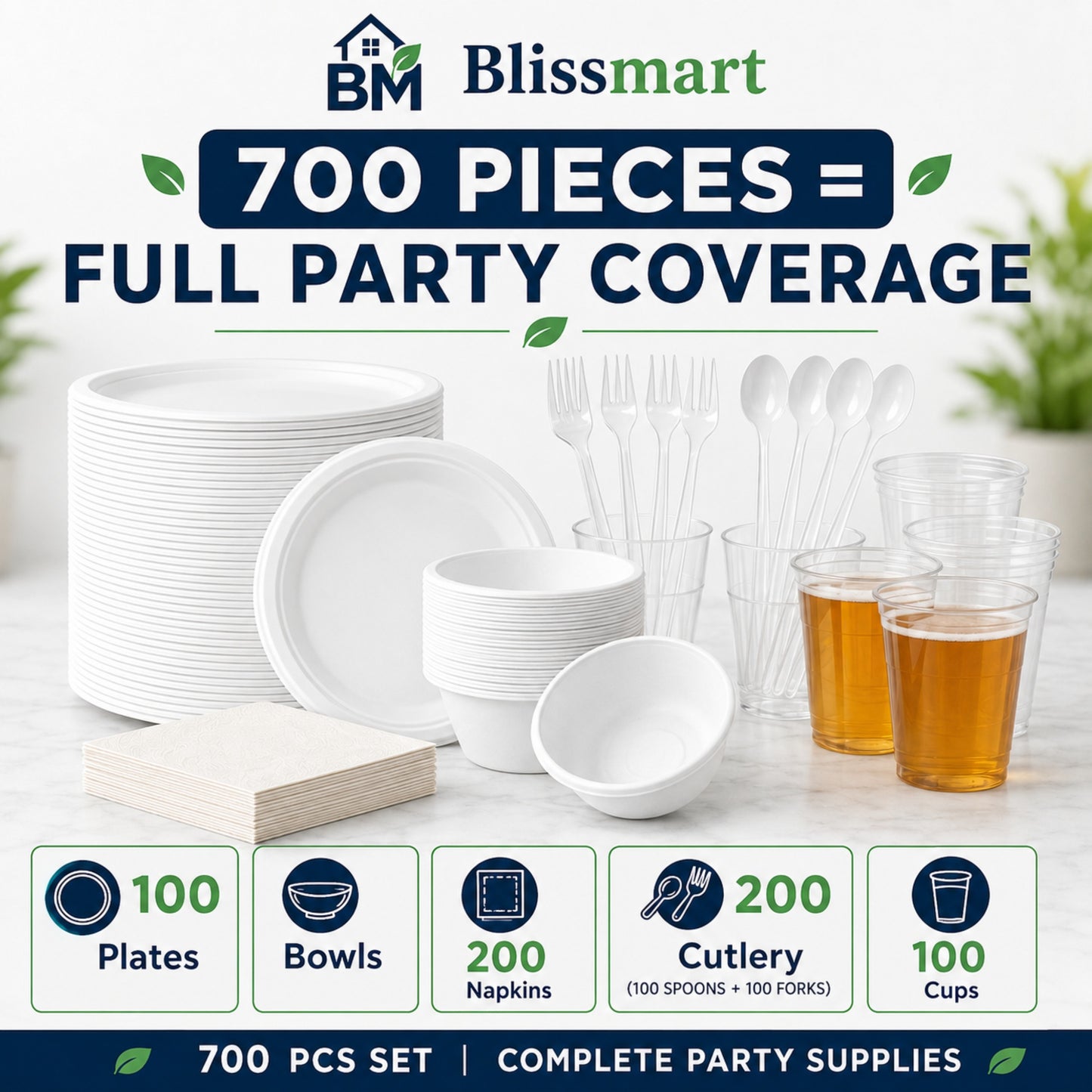 All-in-One Party Pack | 100-Guest Tableware Bundle