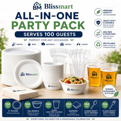 All-in-One Party Pack | 100-Guest Tableware Bundle