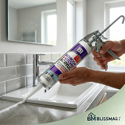 Bathroom & Kitchen Acrylic Sealant 280ml | Mould-Resistant Cartridge