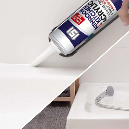 Bathroom & Kitchen Acrylic Sealant 280ml | Mould-Resistant Cartridge