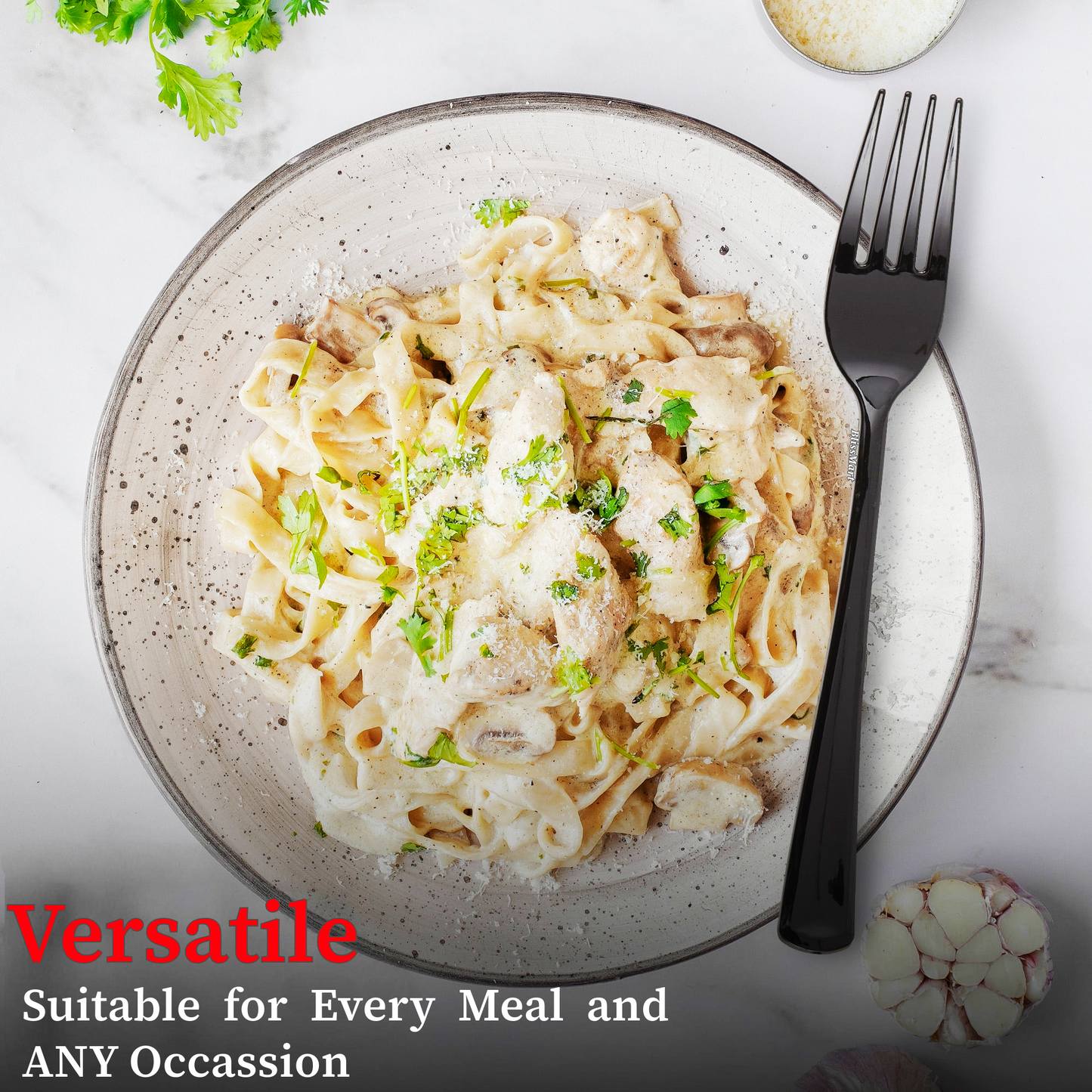 Reusable Plastic Cutlery Set – Spoons, Forks & Knives | Durable, Washable & Eco-Friendly Tableware for Home, Events & Catering