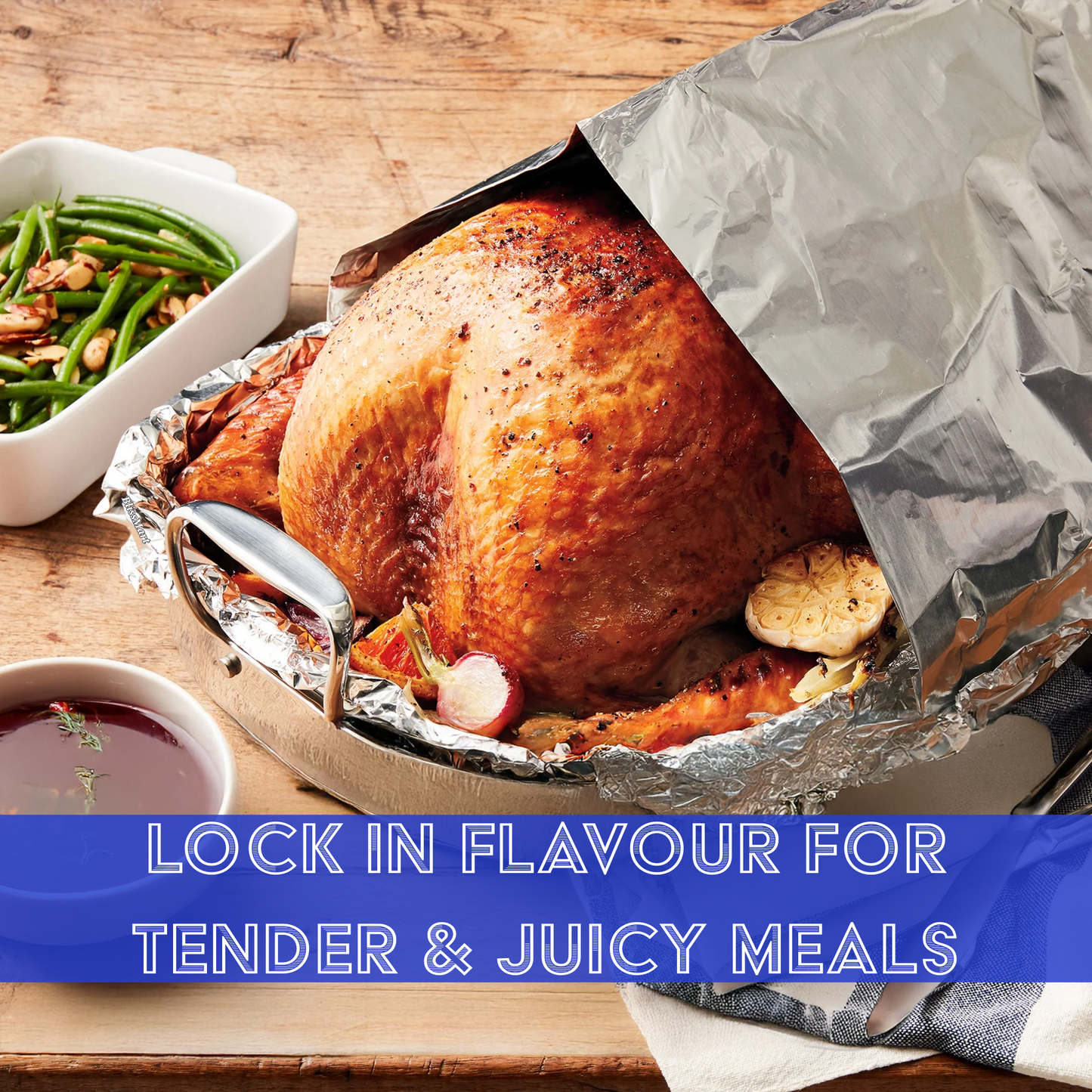 Heavy Duty Aluminium Foil Roll | Strong & Durable Catering Foil for Kitchen & Baking