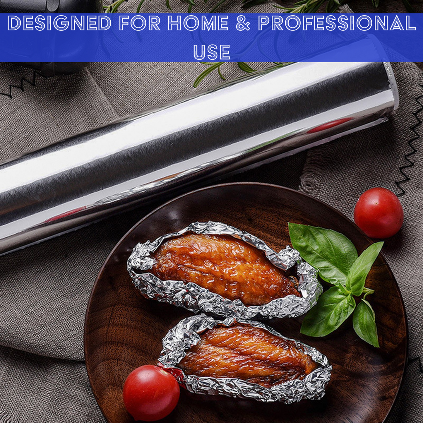 Heavy Duty Aluminium Foil Roll | Strong & Durable Catering Foil for Kitchen & Baking