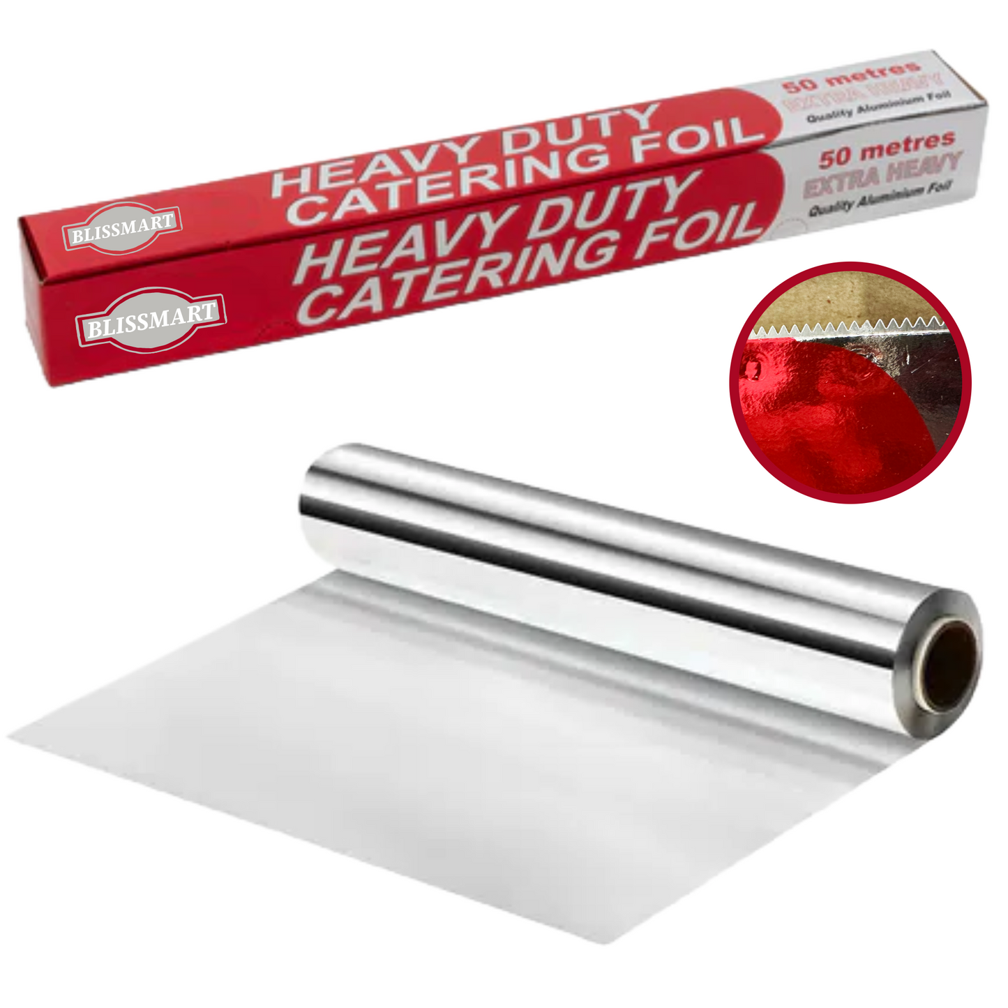 Heavy Duty Aluminium Foil Roll | Strong & Durable Catering Foil for Kitchen & Baking