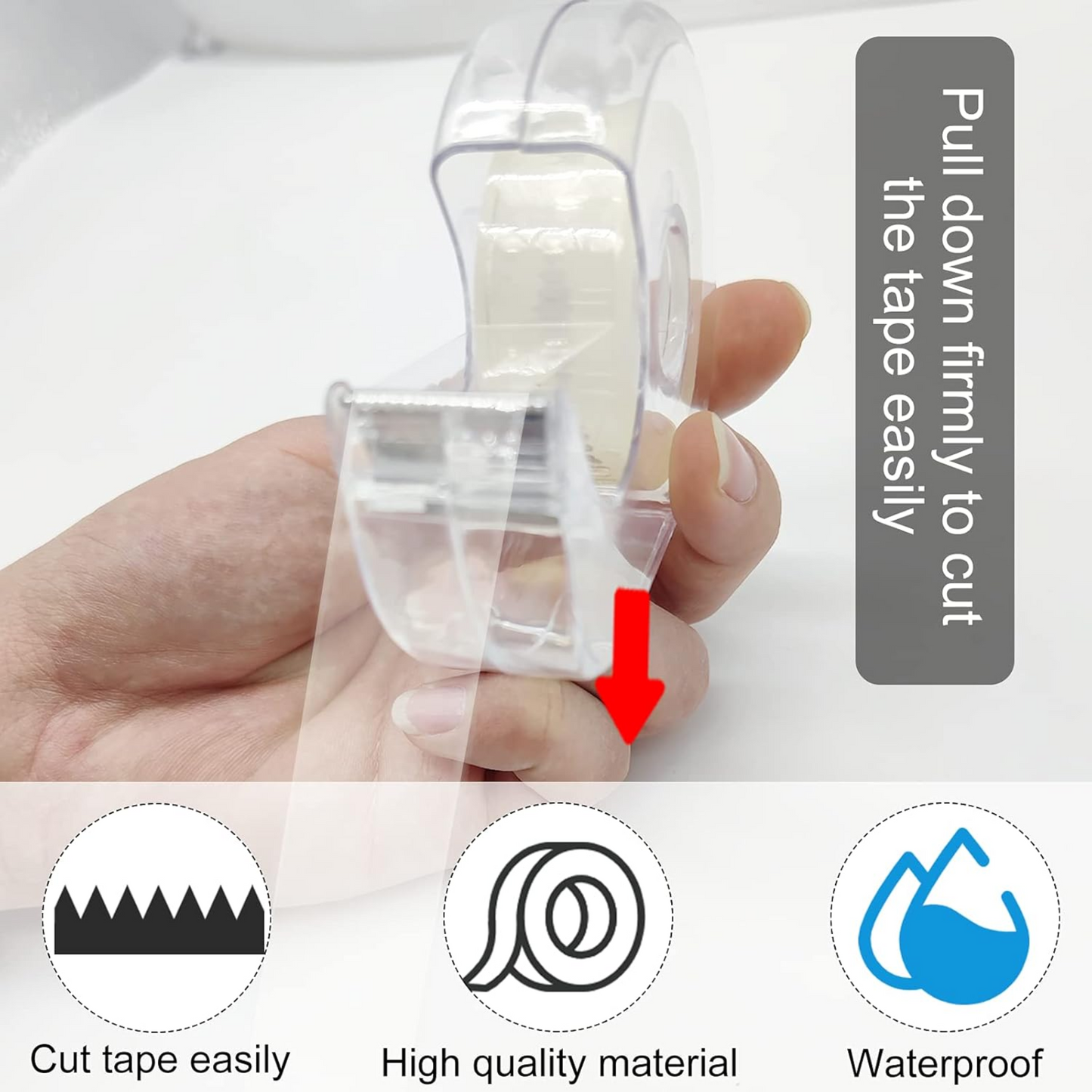Clear Tape | Strong Crystal-Clear Sticky Tape for Home & Office