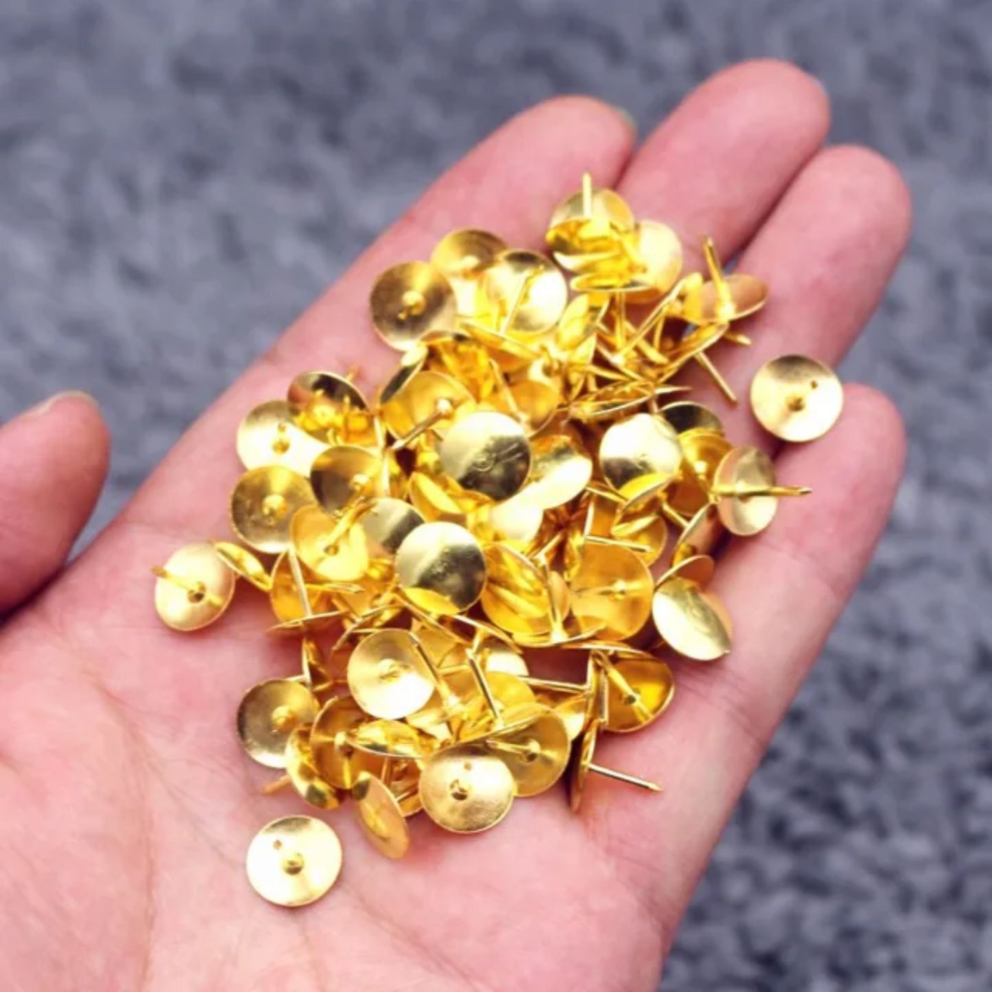 Drawing Pins Brass Golden Push Pins for Notice Boards/Crafts Thumb Tacks Office