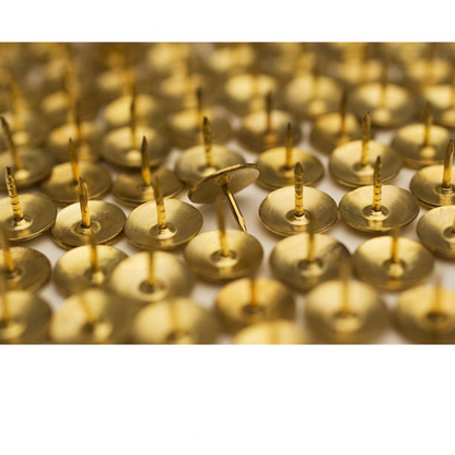 Drawing Pins Brass Golden Push Pins for Notice Boards/Crafts Thumb Tacks Office
