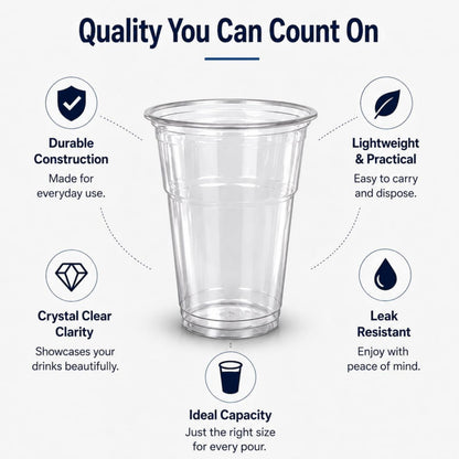 284ml Plastic Half Pint Glasses Case of 1000 UKCA Marked Clear BPA Free Strong Disposable Beer Cups Tumblers for Parties BBQs Events Catering