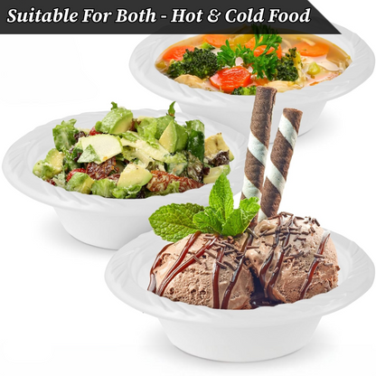 12oz Plastic Bowls | Reusable Party Bowls (Pack of 100)