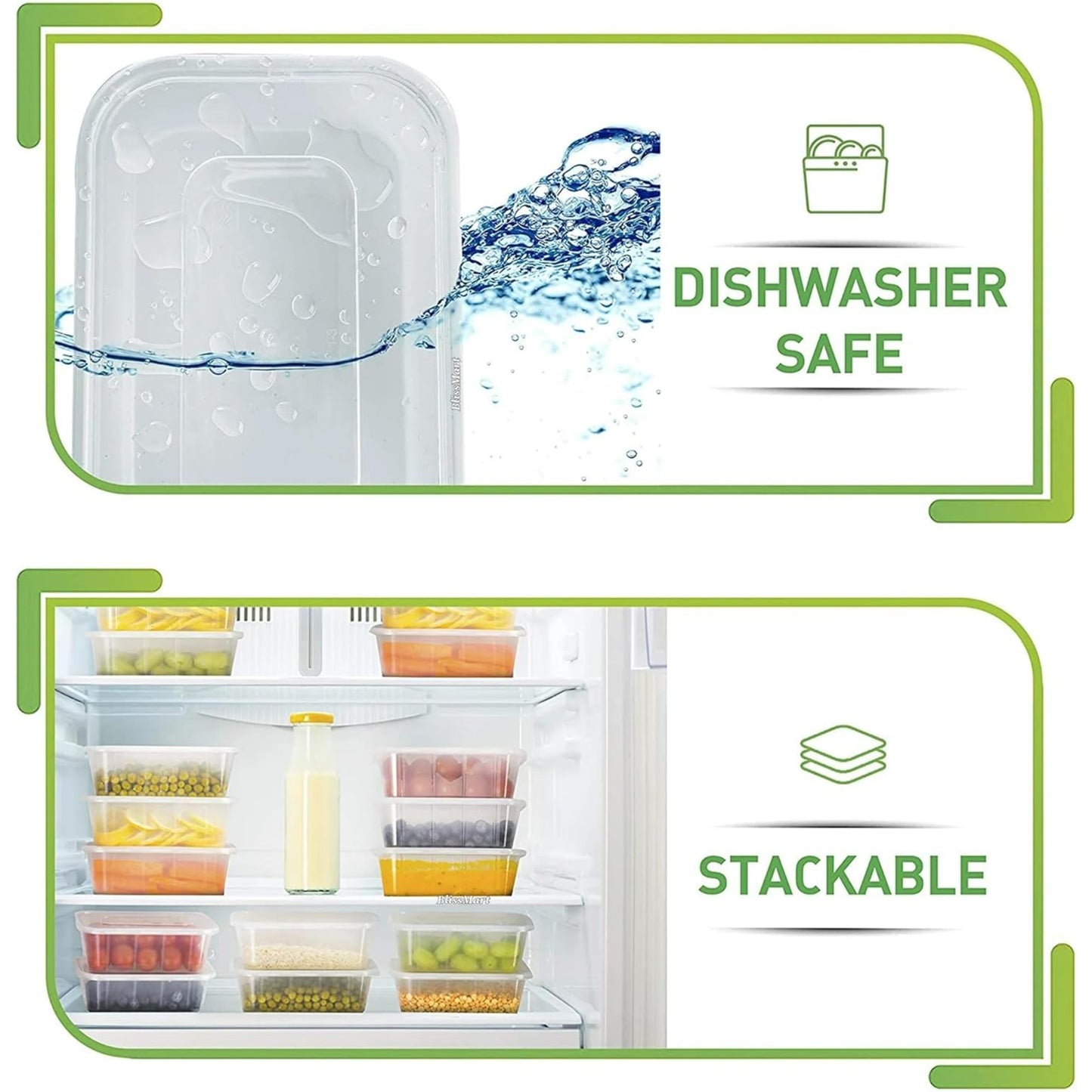 500ml Food Storage Containers with Lids | Reusable Meal Prep