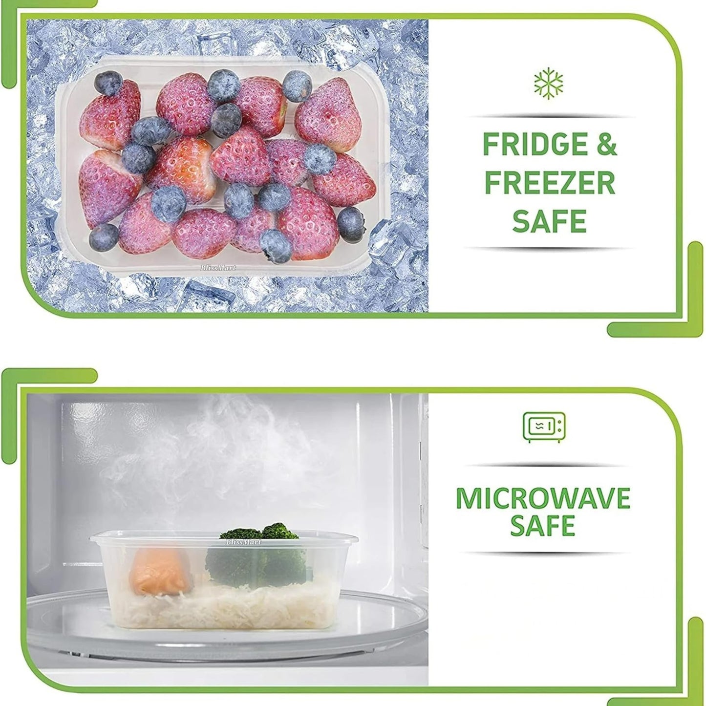 500ml Food Storage Containers with Lids | Reusable Meal Prep
