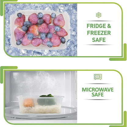 500ml Food Storage Containers with Lids | Reusable Meal Prep