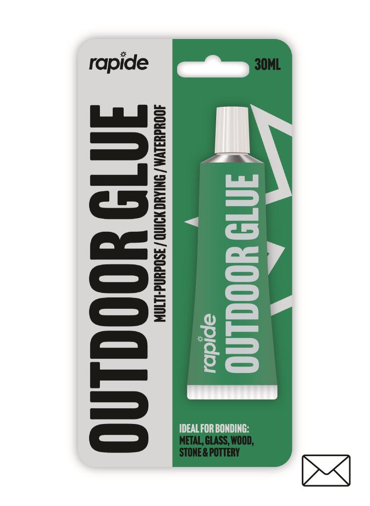 RAPIDE Outdoor Glue 30ml | Fast-Drying, Clear, Water-Resistant Adhesive for Multi-Surfaces