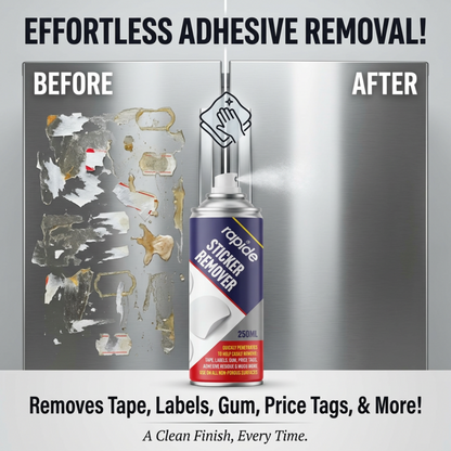 Rapide Sticker Remover 250ml | Citrus Adhesive, Label & Gum Remover Spray
