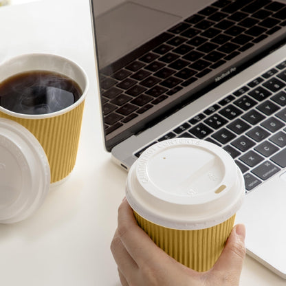 8oz Ripple Cups | Insulated Disposable Coffee Cups | Pack of 50