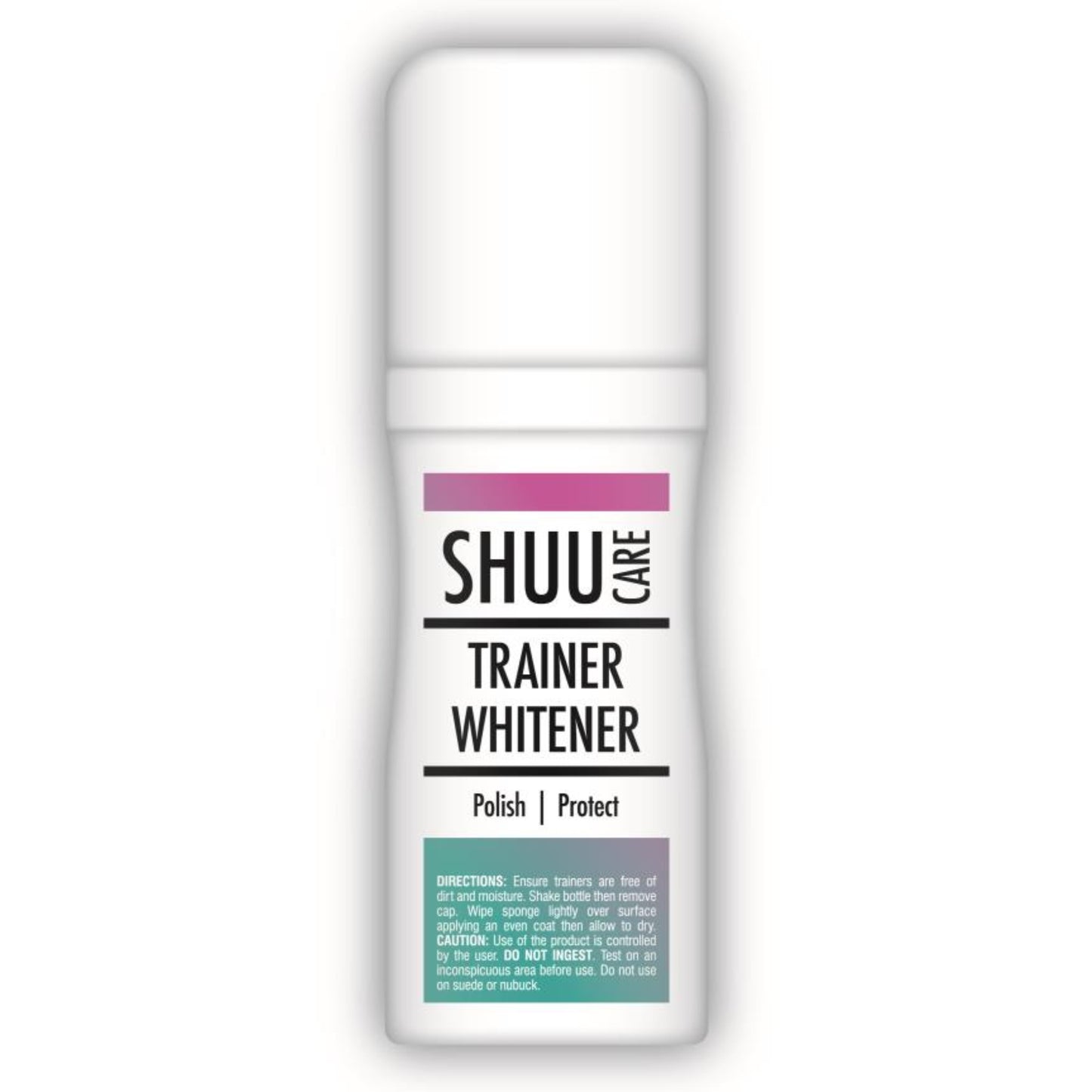 SHUU Trainer Whitener | White Shoe Cleaner & Restorer with Sponge Applicator