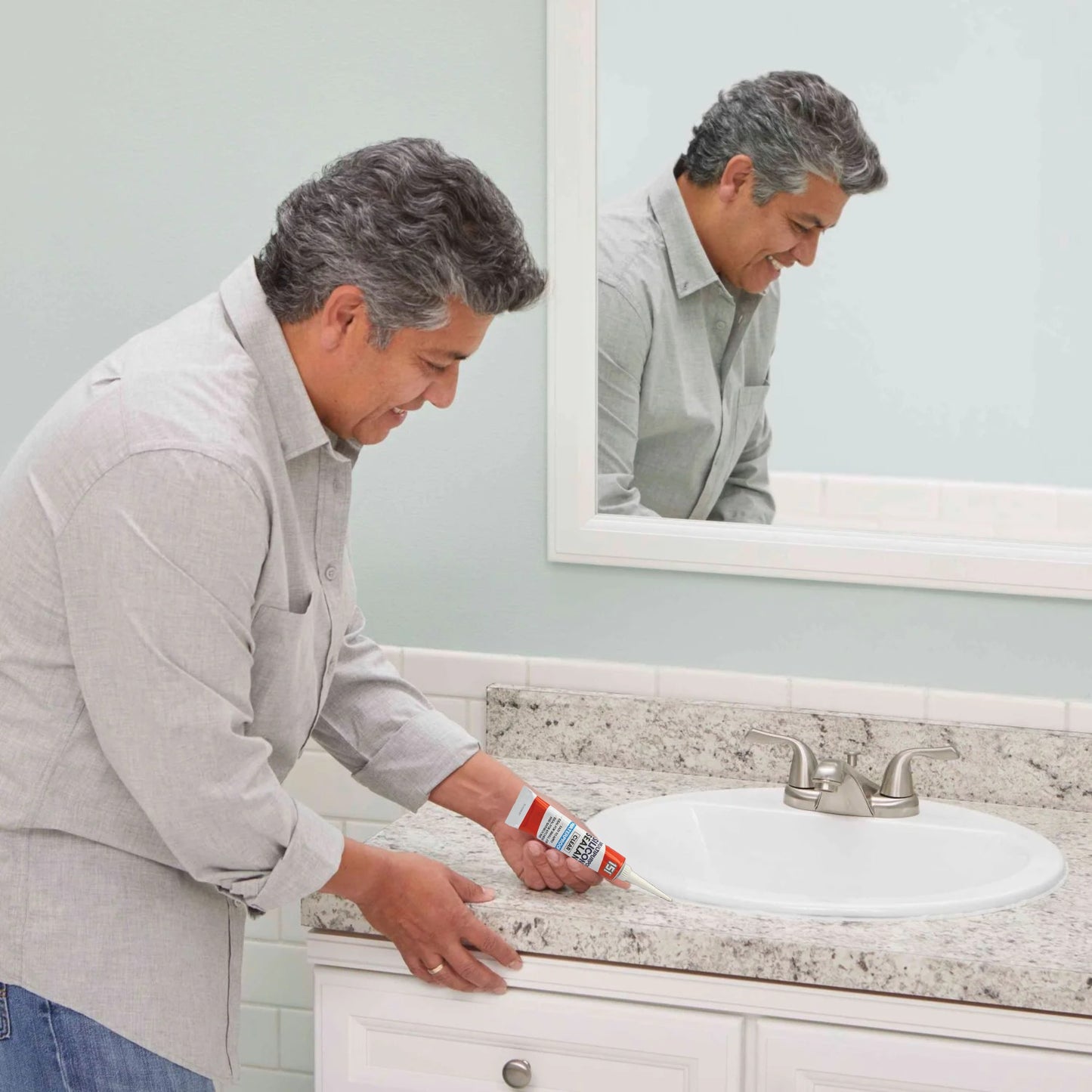 Silicone Sealant Clear – 2 Pack | Waterproof Bathroom & Kitchen Sealant