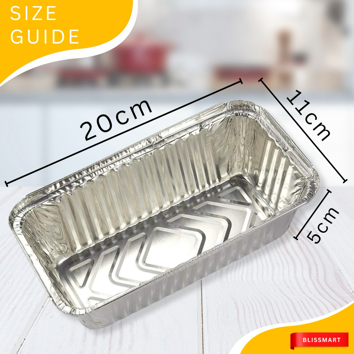 No.6A Foil Containers with Lids | Deep Takeaway Food Trays | Pack of 50