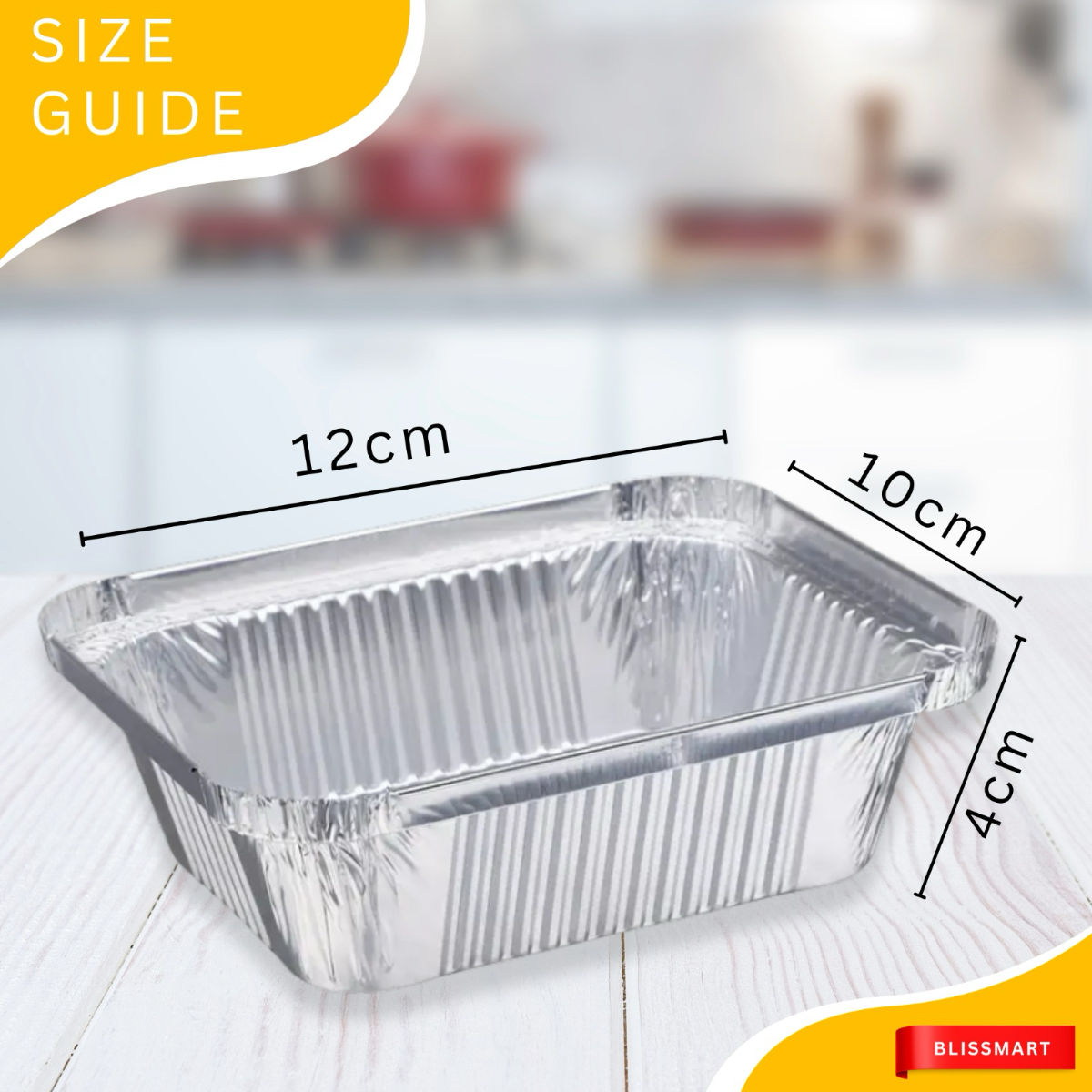 No.1 Foil Containers with Lids | Small Takeaway Food Trays | 25 Pack