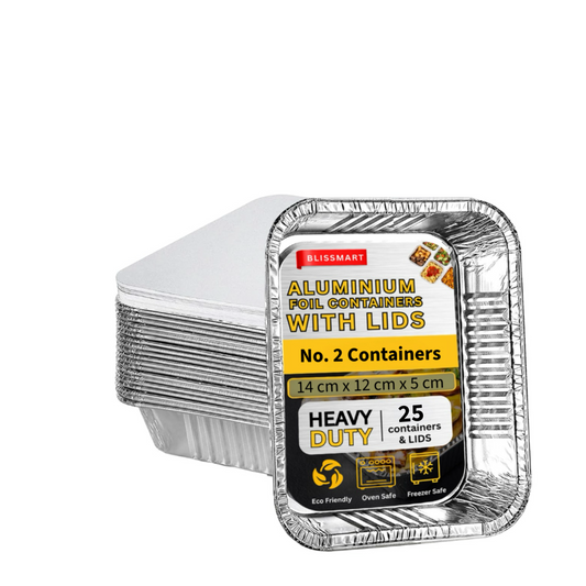 No.2 Foil Containers with Lids