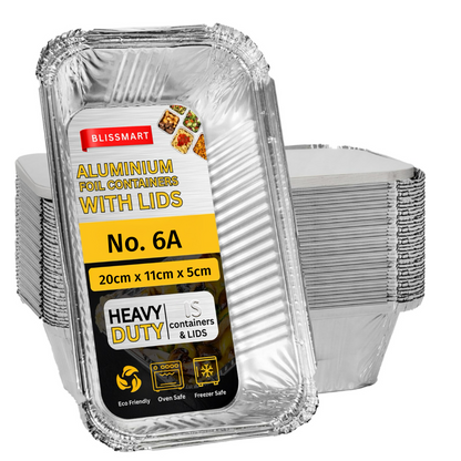 No.6A Foil Containers with Lids