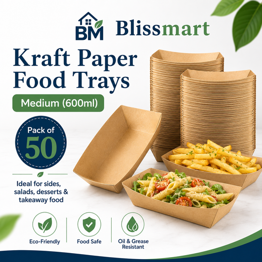 Medium Kraft Food Trays