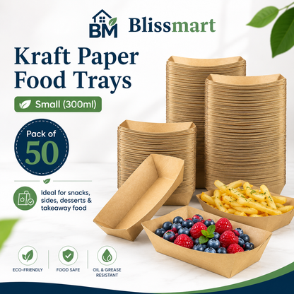 Small Kraft Food Trays