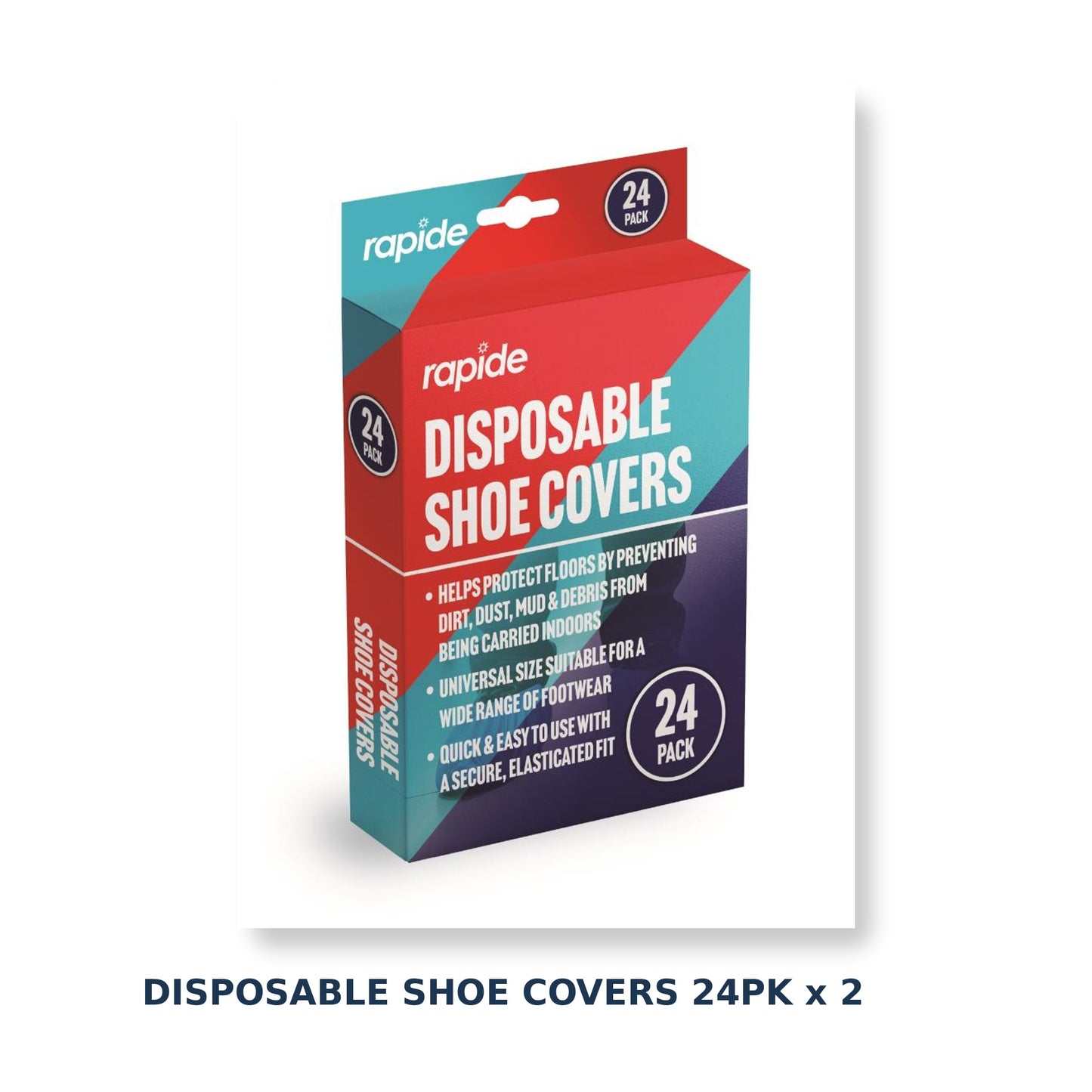 Disposable Shoe Covers | Non-Slip Waterproof Overshoes 24 per pack