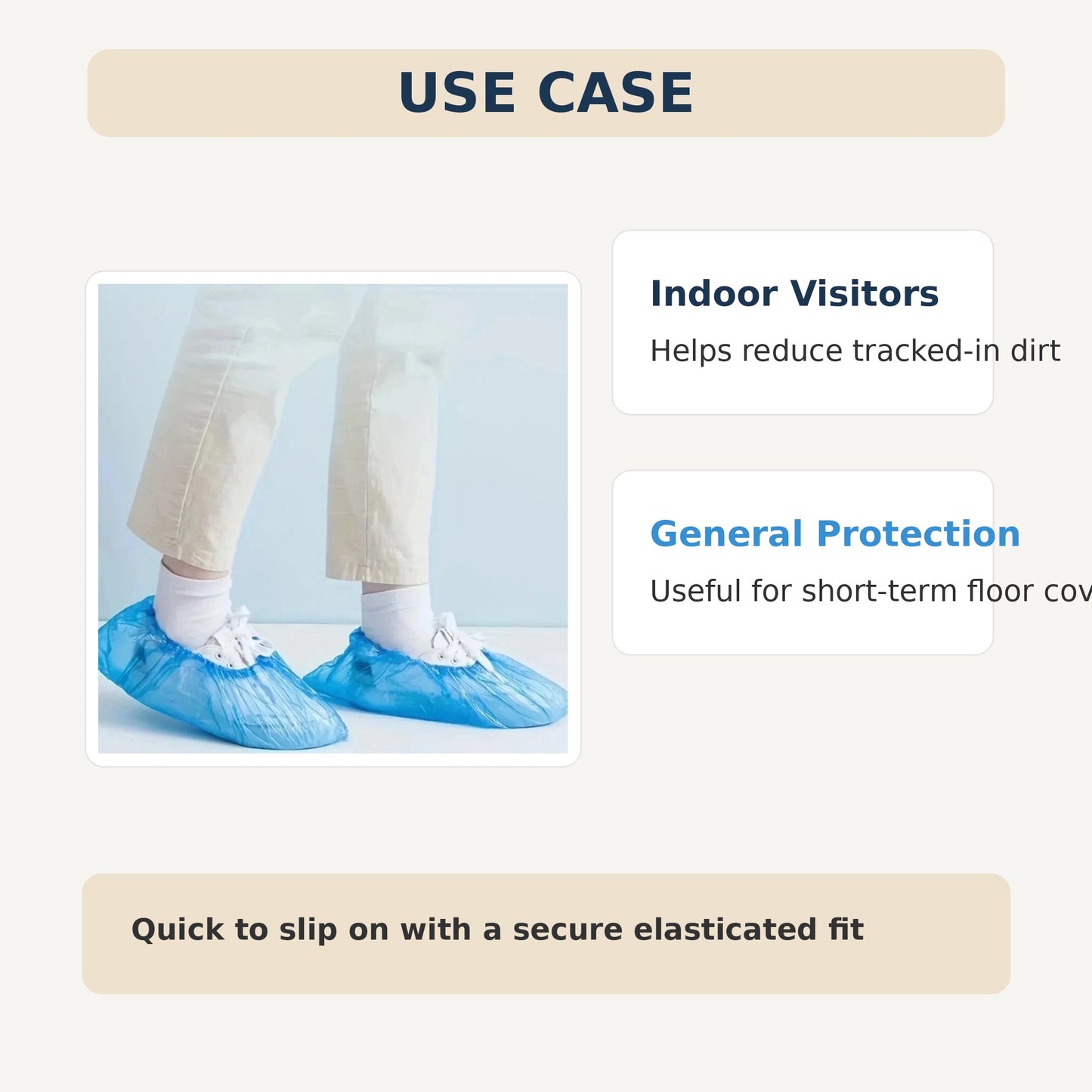 Disposable Shoe Covers | Non-Slip Waterproof Overshoes 24 per pack
