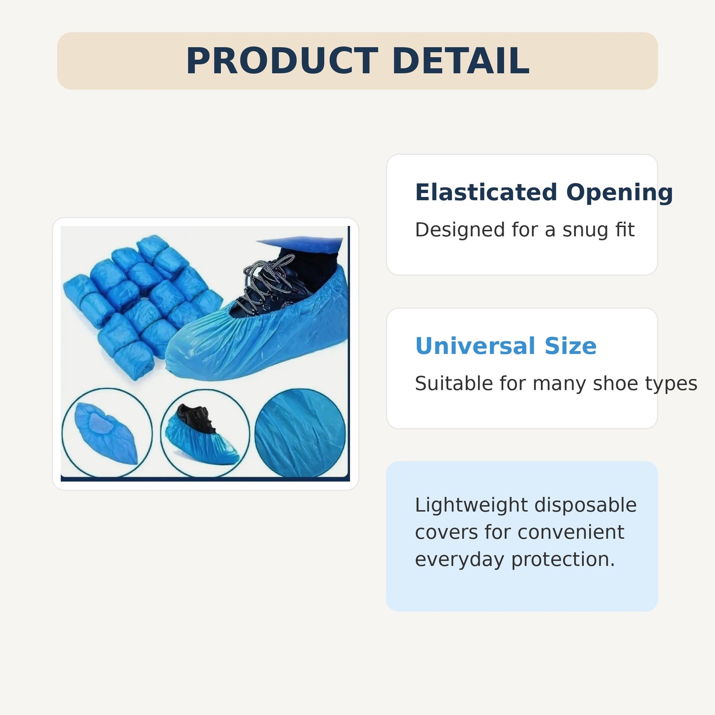 Disposable Shoe Covers | Non-Slip Waterproof Overshoes 24 per pack